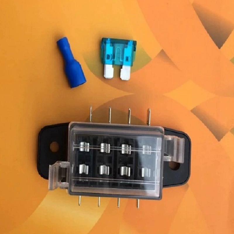 Трансграничный автомобильный многоканальный блок предохранителей RV модифицированный 4 Road 6 Road 8 Road 10 дорожная вставка прозрачная крышка блок предохранителей