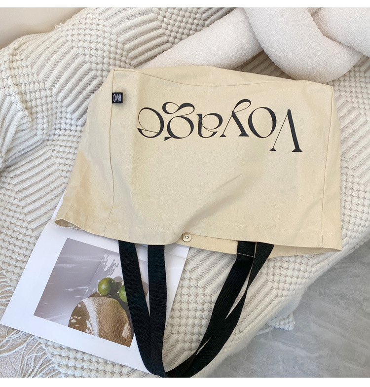Große Damen Tragetasche Aus Canvas Schultertasche Lässig_voghion.com
