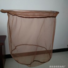 抄网头不锈钢土黄折叠抄网头抄网密眼捞鱼网网深网头渔具批发