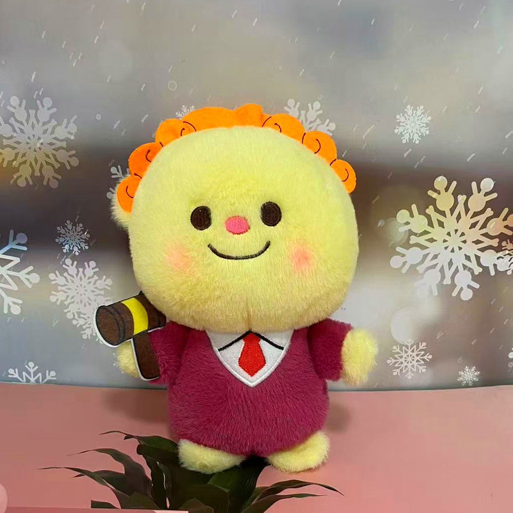 Nueva máquina de agarre, máquina de garras, muñeca, juguete de peluche de ocho pulgadas, lanzamiento de boda, logotipo impreso, evento de empuje, regalo