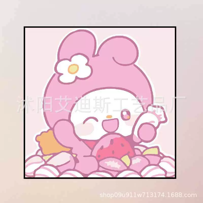 DIY заполнение детской цифровой масляной живопись красивый стиль оформление Sanrio ручной заполнение цвет терапия картина производитель оптом
