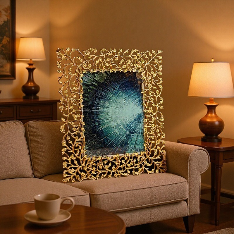 Factory wholesale empty gold metal photo frame table, simple creative photo frame exquisite creative metal phase