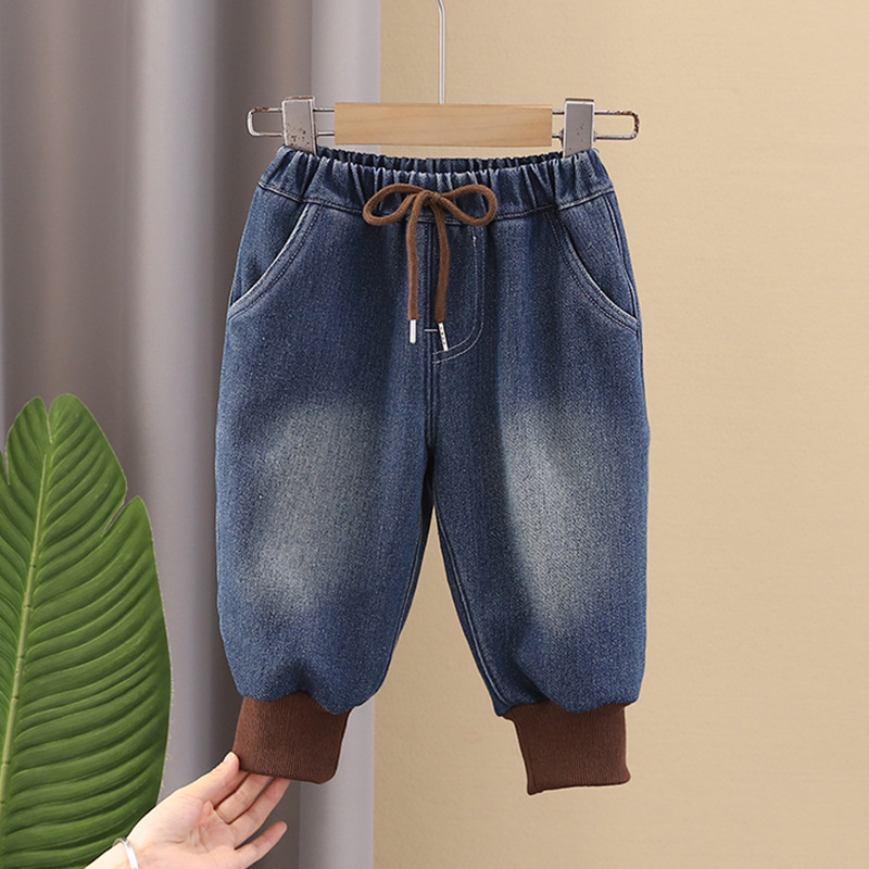 Simple Style Solid Color Cotton Boys Pants display picture 1