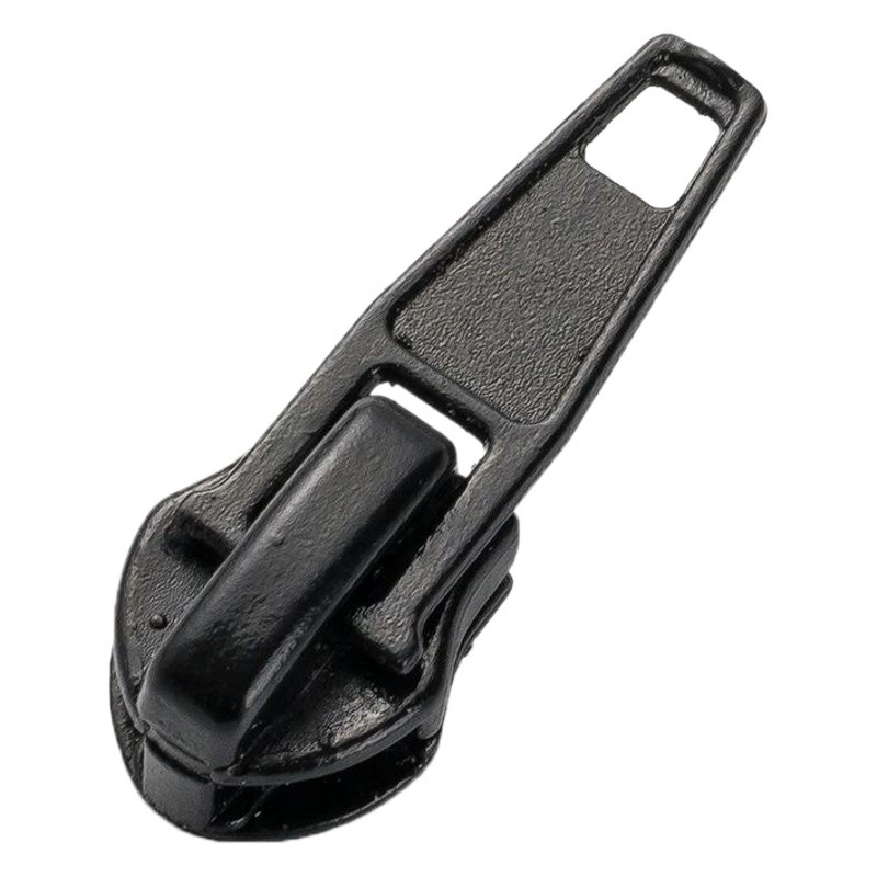 В наличии Оптовая Продажа № 5 Нейлоновая головка на молнии Черно-белая утолщенная металлическая сумка с замком Верхняя одежда Самоблокирующаяся головка