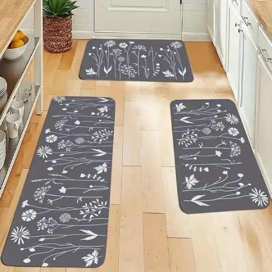 Transfronterizos letras americanas alfombra de terciopelo de cristal fácil de cuidar cocina dos piezas conjuntos de alfombra de suelo resistente al desgaste se puede cortar image 20