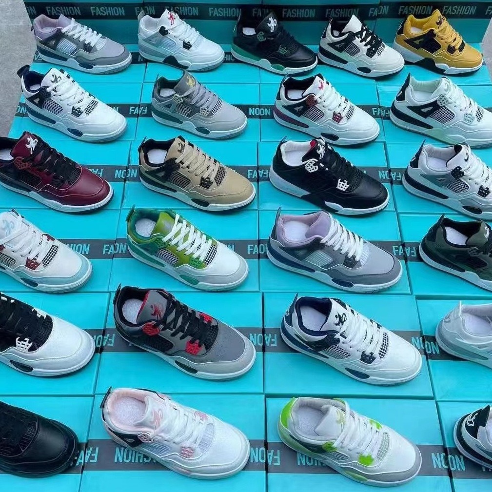 莆田品牌鞋尾货AJ4地摊鞋子跑量批发直播开店aj4男鞋库存处理鞋子