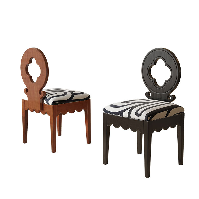 Sillas de comedor sillas de comedor sillas de comedor lujosas sillas de maquillaje modernas y simples sillas de mesa de comedor de madera sólida