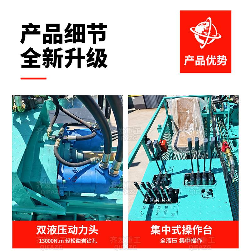 Perforadora de elevación y protección de pendientes de 20 metros de altura, soporte de orugas, cable de anclaje, máquina de perforación de anclaje, máquina de perforación de túnel directo de fábrica