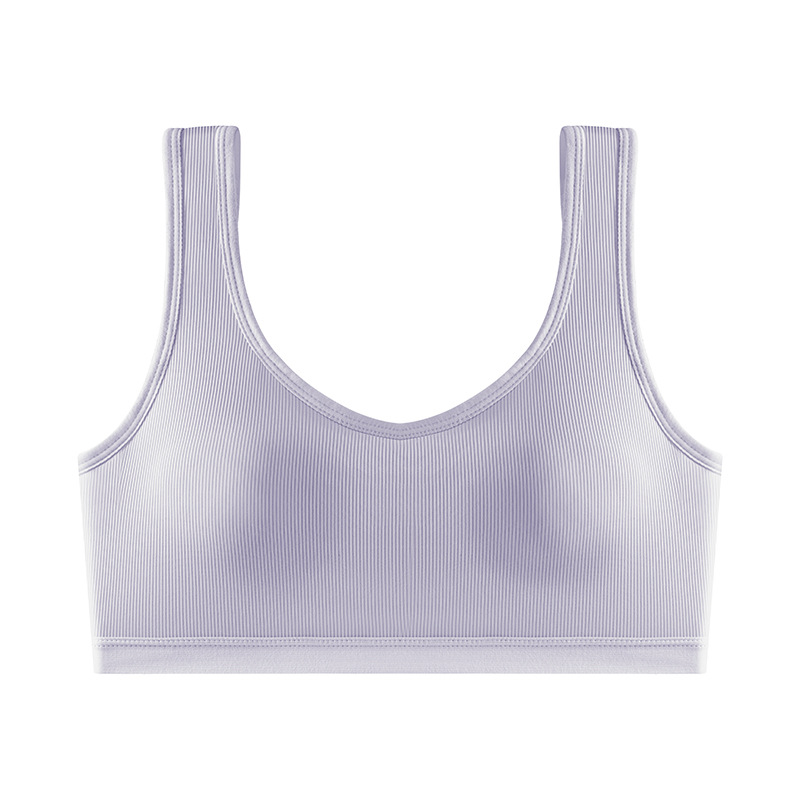 Ropa interior Belleza deportiva espalda sujetador inalámbrico de mujer Chaleco de una pieza pequeño pecho empuje hacia arriba cómodo cuidado no correr Copa belleza espalda