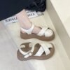 Retro summer sandals, suitable with a skirt for elementary school students platform, beach footwear, wholesale