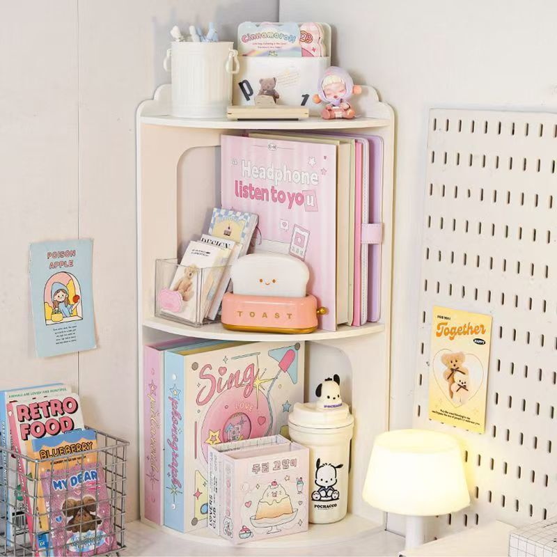 Desktop Corner Storage Rack Storage Rack Simple Office Girl Desk Workstation Artifact Corner Dormitory Organization