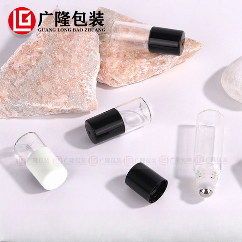 Factory hot-selling small travel-size bottles 1ml 2ml samples 3 ballpoint bottles transparent bottles 5ml glass marble bottles