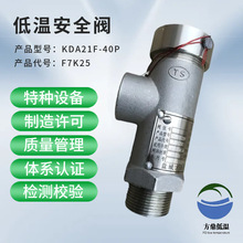 DA21F-40P-DN25 弹簧封闭式低温不锈钢螺纹安全阀 微启式液氧 氮