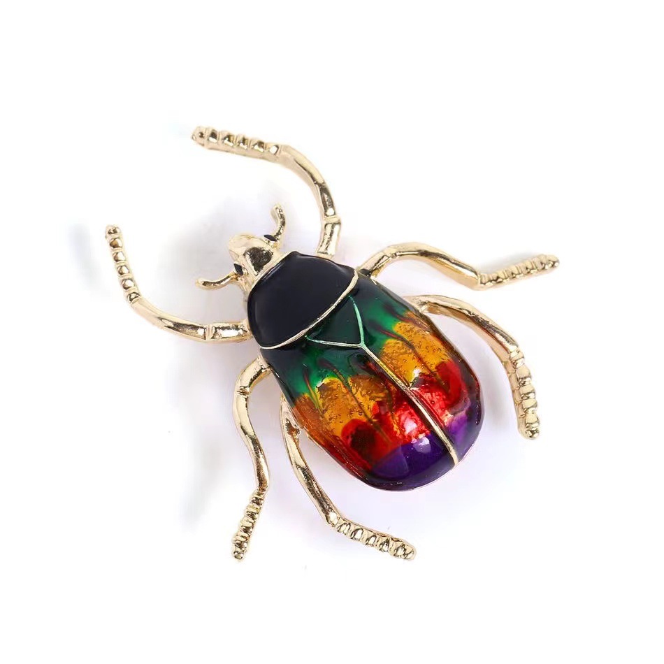 11g Weight Brooches Classification Party, Street Occasion Retro Pin Animal Insect Alloy Enamel Unisex Brooches