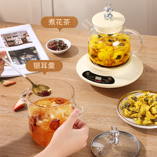 Intelligent Health pot glass pot stainless steel steel flower teapot constant temperature tea cup insulation teapot stew pot tea cooker