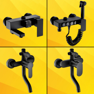Multifunctional Shower Faucet Switch Mixing Valve Hot and Cold Faucet Concealed Fine Copper Bathroom Shower Universal