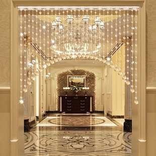 Crystal Bead Curtain Partition Curtain for Living Room, Bedroom, Hallway, Feng Shui Entrance, Bathroom, Room Hanging Curtain with Beads