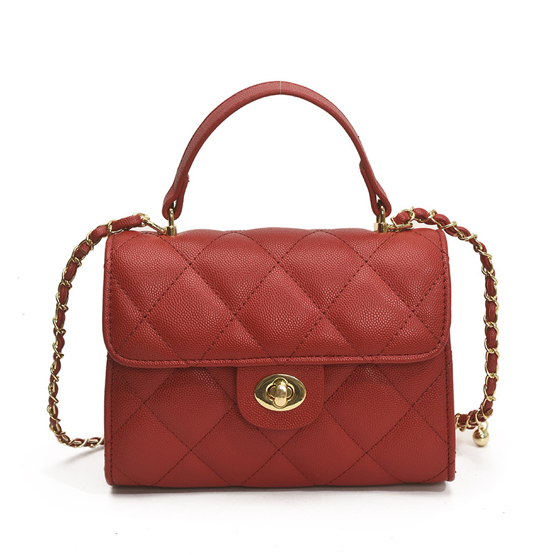 Bolso de cadena de moda coreana 2025 verano nuevo bolso pequeño bolso de hombro fragante bolso de mensajero de hilo bordado de diamantes mujer