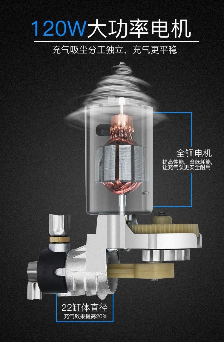 Car-mounted wireless vacuum cleaner and air pump, handheld dual-use for dry and wet cleaning, high-power vacuum and air pump all-in-one machine