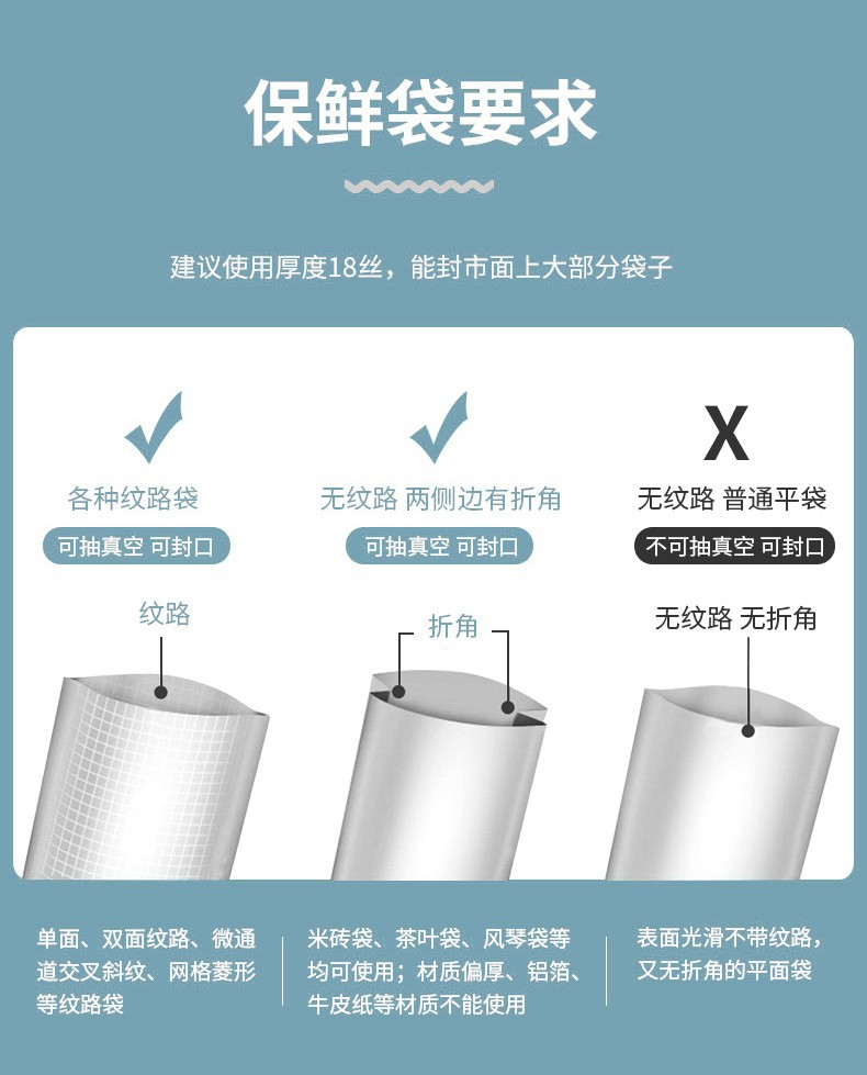 跨境新品真空包装机 厨房家用真空保鲜机 真空封口机 真空密封机详情21