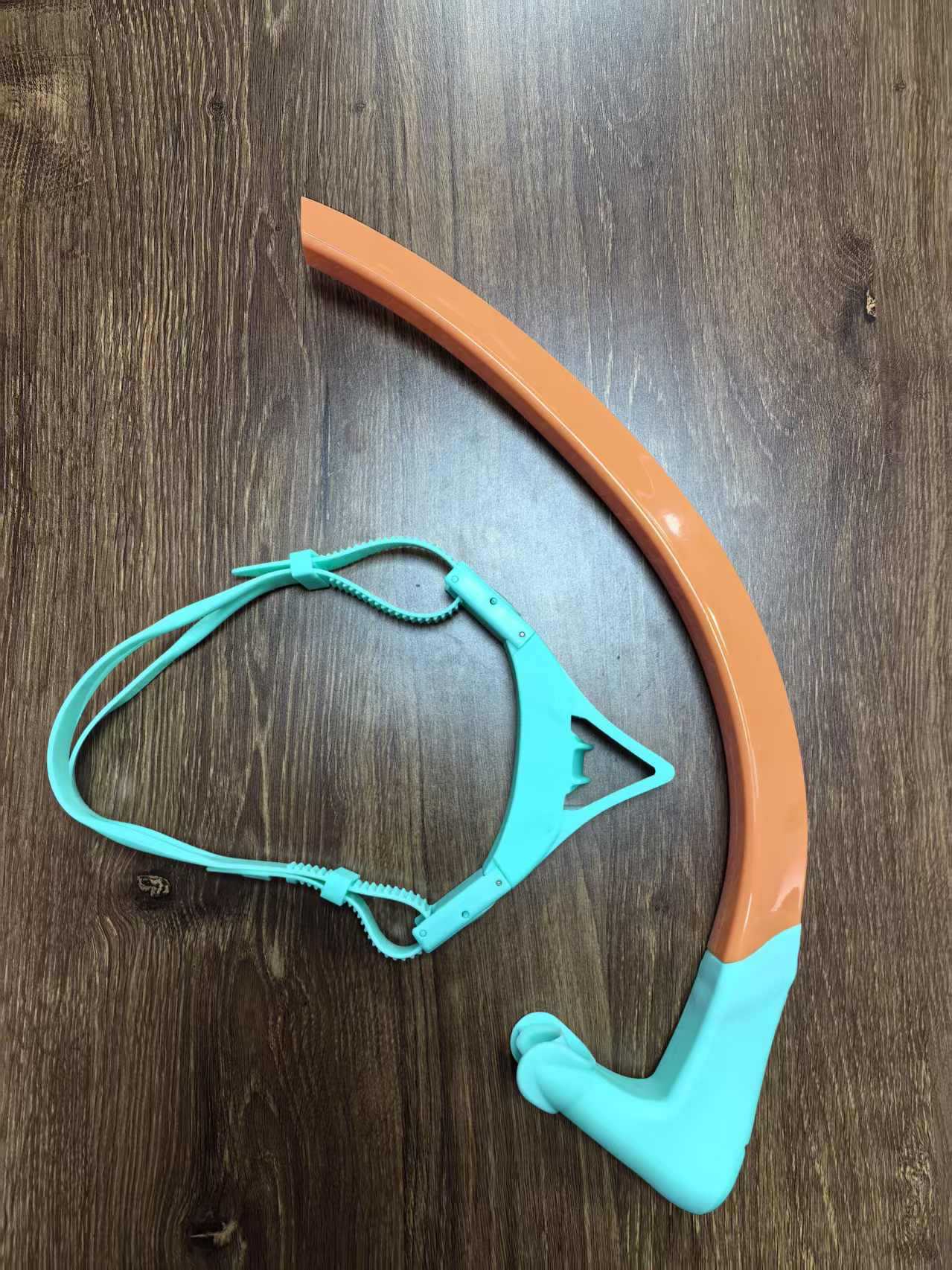 Snorkel para entrenamiento de natación con tubo de respiración especial, equipo de snorkel de tubo de ventilación de múltiples posiciones de natación ajustable