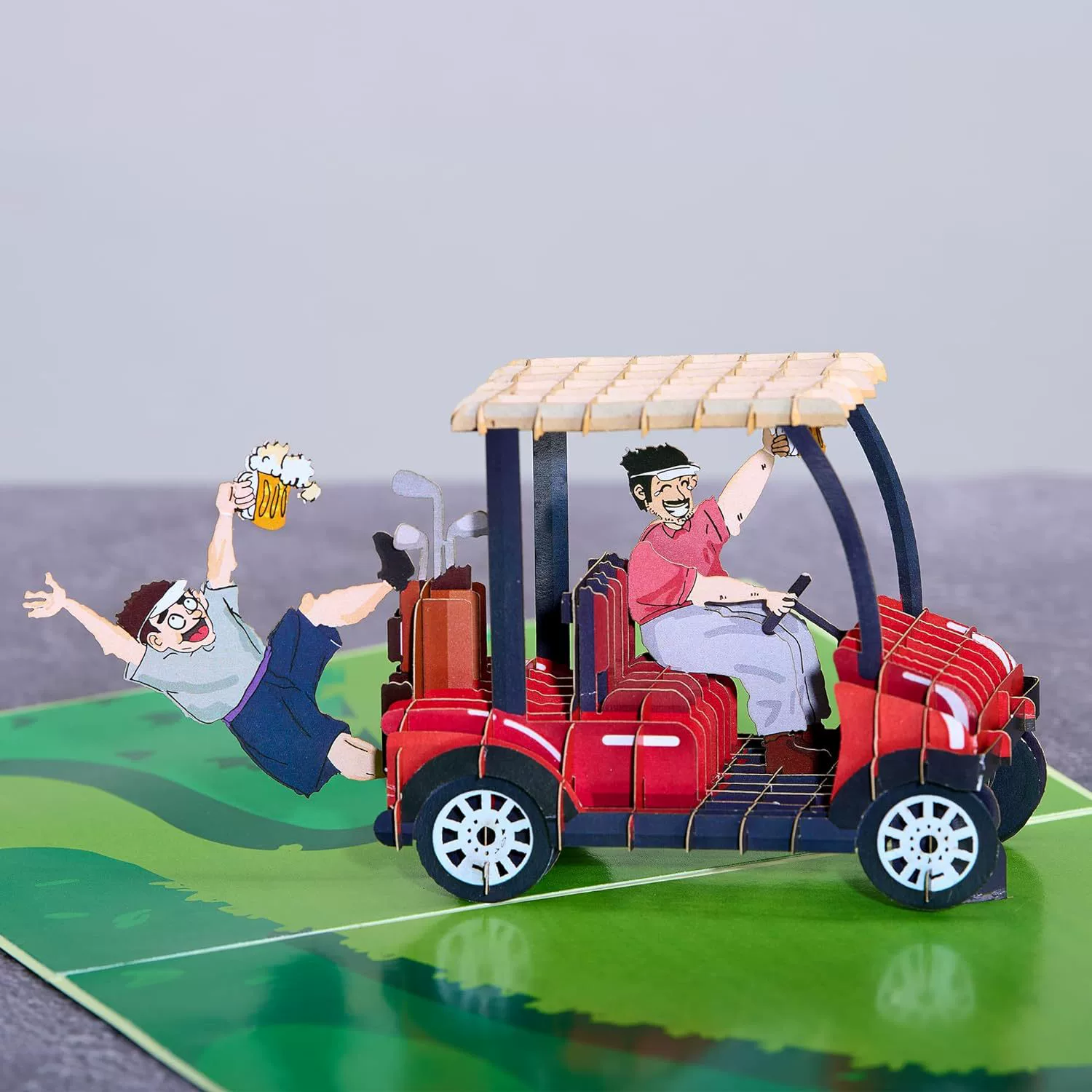 Трансграничная 3D стерео поздравительная открытка Advanced Suscess Golf Space Creative Card Отправить друзей мужского и женского пола на день рождения свежий