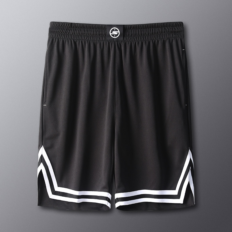 Pantalones cortos de baloncesto hombre sobre la rodilla sueltos pantalones de entrenamiento de verano americano pantalones deportivos de playa rosa