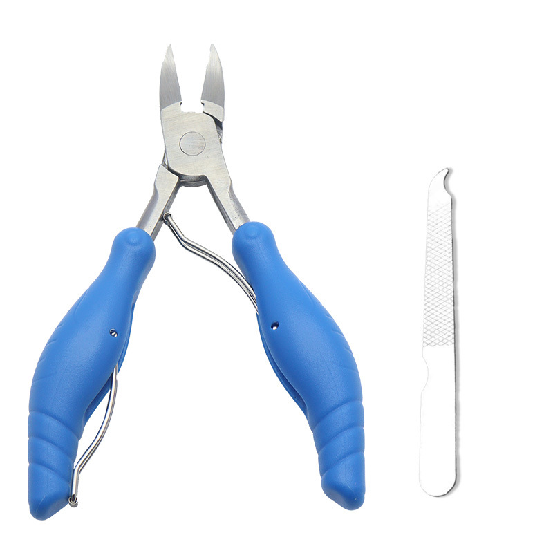 Lima de uñas + Pinza de pico de pato negra nueva