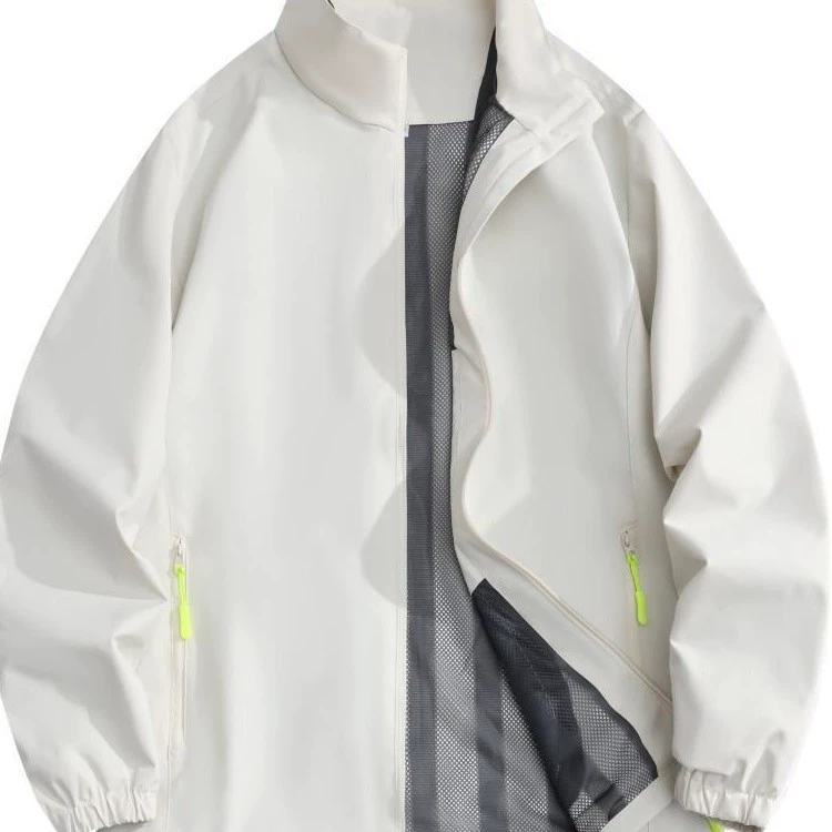 Открытый сплошной цвет ветрозащитная куртка для мужчин и женщин однослойная спортивная куртка для отдыха