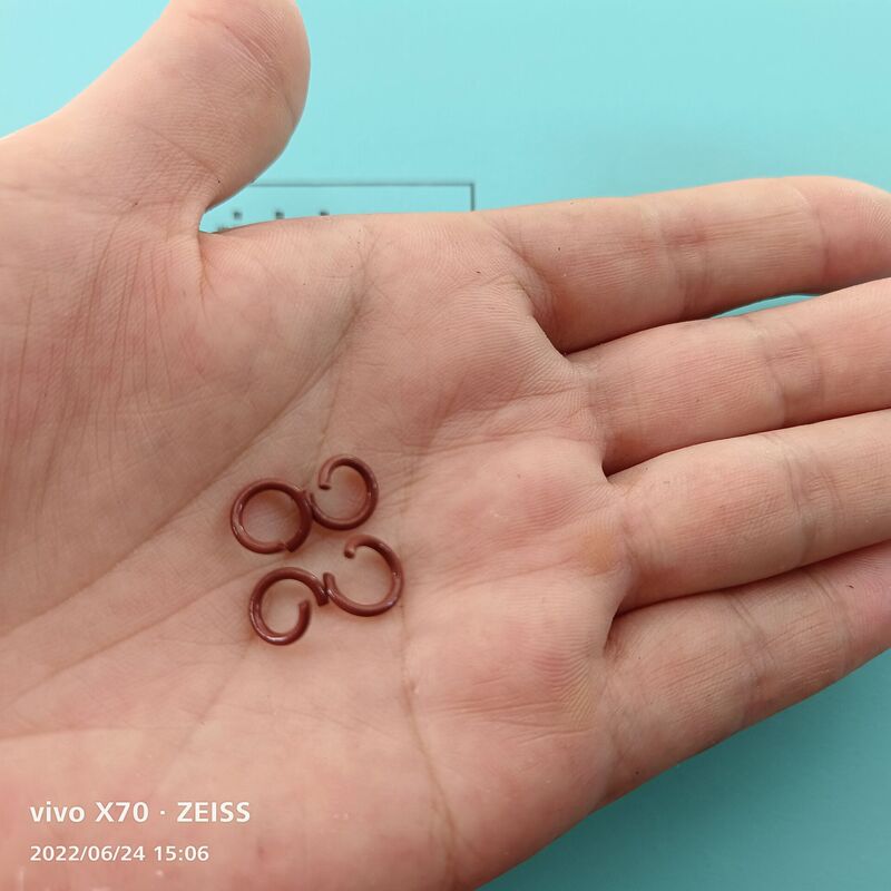 在庫あり 1.2*8MMと1.2*10MMの塗装済みカラーオープンリング 鉄製接続リング ブレスレットDIYアクセサリー|undefined
