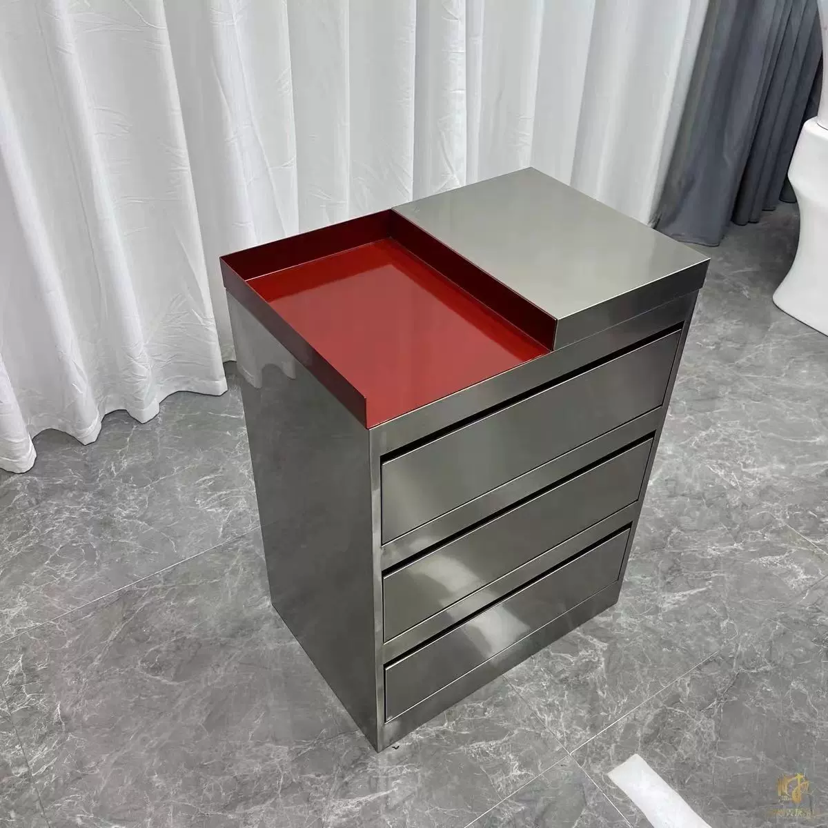 定制不锈钢美发工具柜发廊工具台收纳储物柜美容工作台工具车