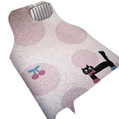 Avtomobil döşəmə paspasları Cute Style, Single-Piece Anti-Slip Mat for