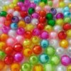 Acrylic perforated bead -cut Globe beads DIY beads beads wholesale