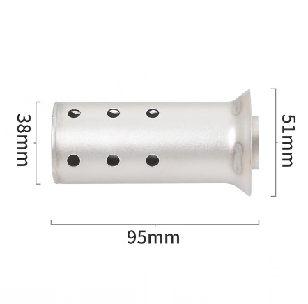 Suitable for Motorcycle Modified Exhaust Pipe Interface Muffler Back-Pressure Core Silencer Plug 51/60mm Interface