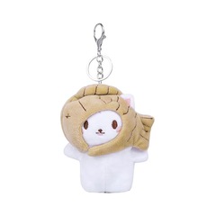 Wholesale cartoon plush toy bag hangers, cute blush little bear small hanging decorations backpack keychain street vendor supply