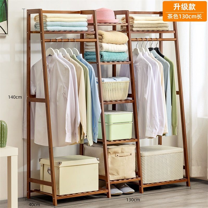 Perchas, postes, dormitorios, perchas de piso, perchas, ropa y sombreros, estantes de ropa para el hogar de interior, gabinetes de almacenamiento simples