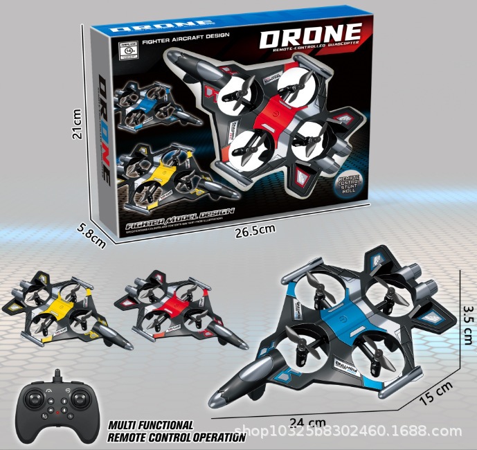 Dron Caza de Control Remoto de 4 Ejes de Espuma EVA Resistente a Caídas con Carga USB