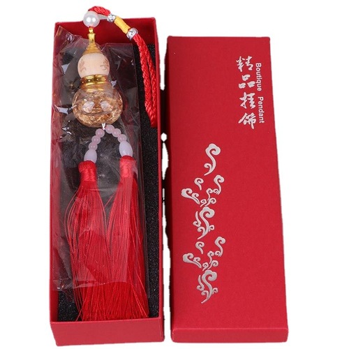 Creative gold foil gourd crystal car pendant insurance company car accessories gifts dropshipping