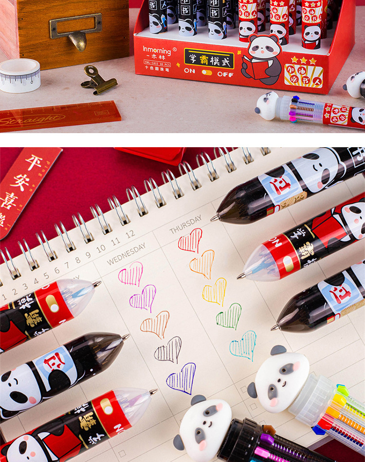 Mode Kreative Niedlichen Cartoon Panda Schreibwaren Grohandel MultiFarbe Stiftpicture1