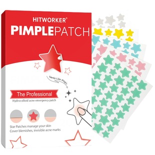 Cross-Border Supply of Colorful Star Acne Patches, Hydrocolloid Acne Patches, Special-Shaped Acne Patches, Five-Pointed Star Repair Patches