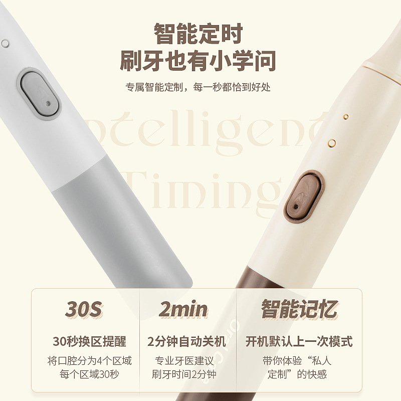 クロスボーダー新型スマート家庭用電動歯ブラシUSB充電モデル多機能ソフト毛成人児童カップル歯ブラシ|undefined