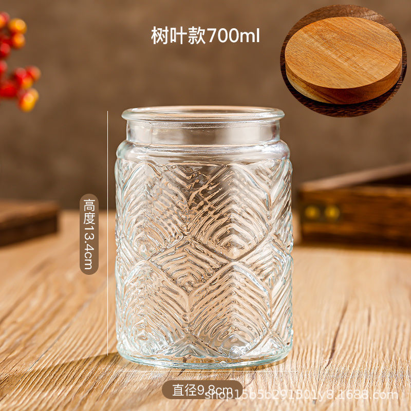 Chino retro Begonia flor vidrio sellado tarro caramelo snack tarro de almacenamiento frutos secos tuerca de almacenamiento tarro