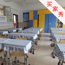 G1FF小学生桌布套40*60单人桌套印logo布艺课桌罩一年级餐布防水