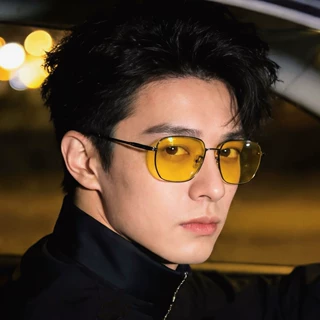 网红墨镜欧美新款时尚金属夜视太阳镜女复古大框高清偏光太阳镜