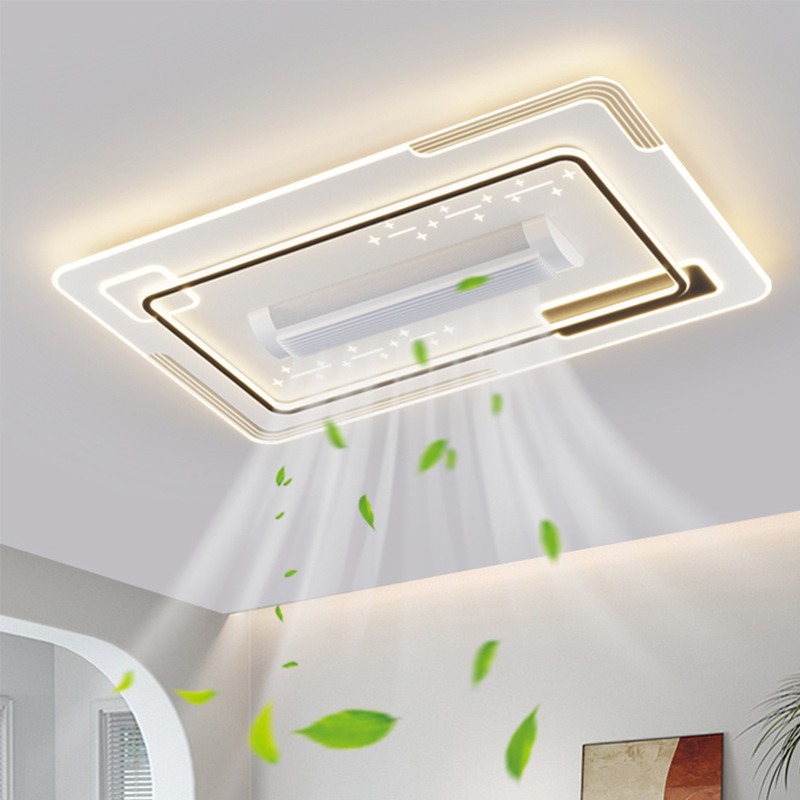 Zhongshan al por mayor de la cuarta generación de lámparas de ventilador sin hoja 180 ° gran viento sacude lámpara de ventilador silenciosa lámpara de ventilador de techo