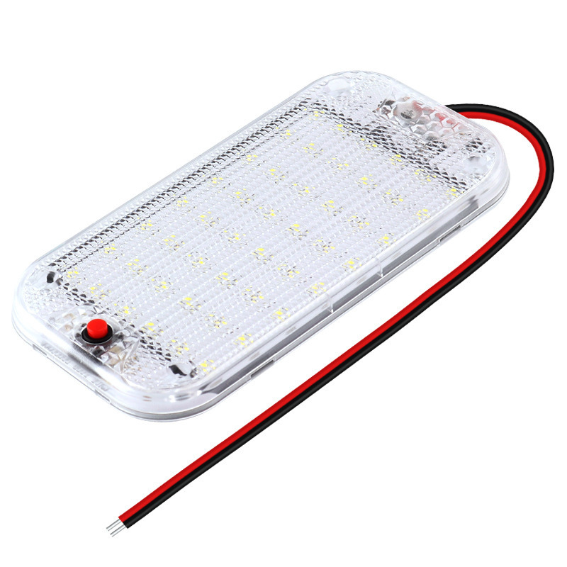 72led lámpara coche interior Techo Luz 108led coche caja luz RV luz pan iluminación lectura luz 24V