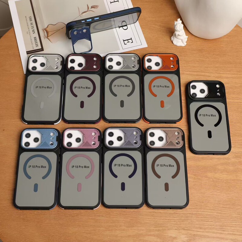 Suitable for iPhone 17, high-end phone case for 18 Pro Max, Apple 15, simple transparent black new model with stand, 16 magnetic suction Suitable for iPhone 17, high-end phone case for 18 Pro Max, Apple 15, simple transparent black new model with stand, 16 magnetic suction