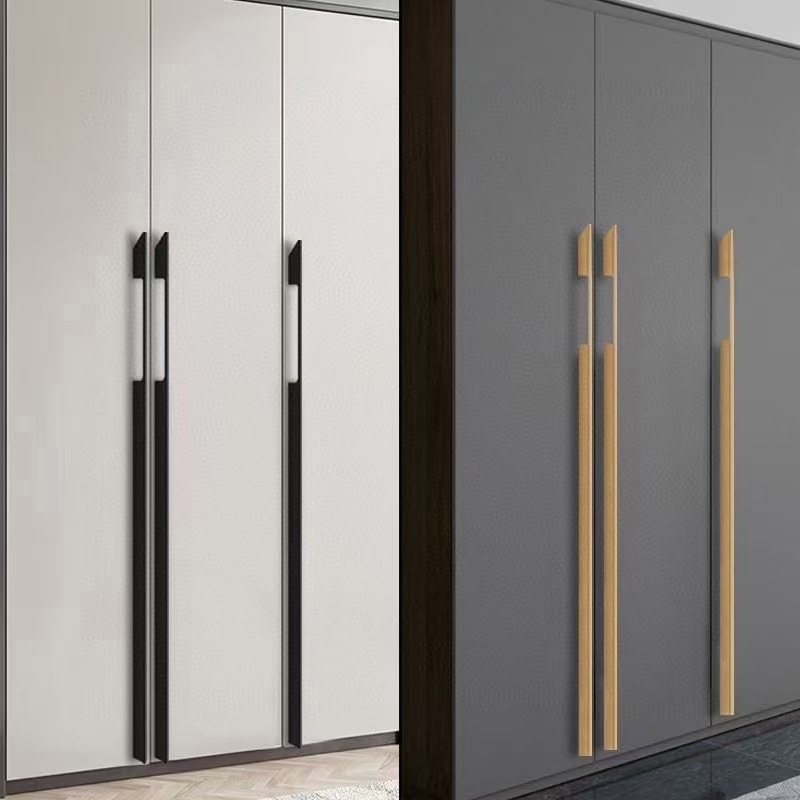 Moderno minimalista de aleación de aluminio puerta del gabinete del armario manija del cajón