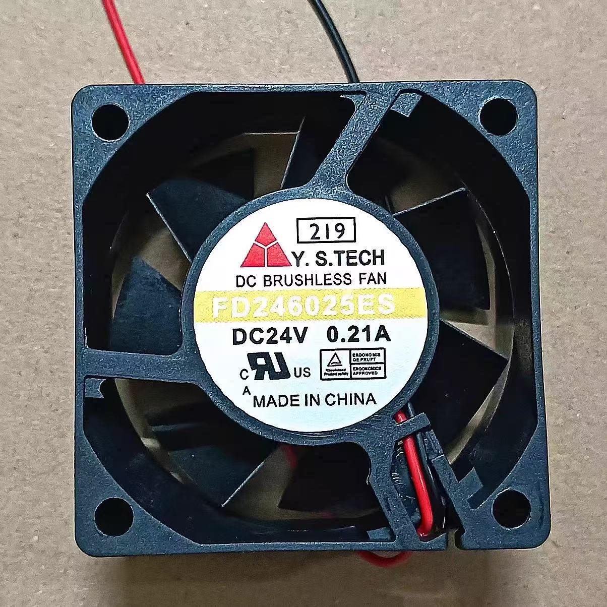 全新T.S.TECH元山 FD246025ES 6025 6cm 24V 0.21A双滚珠轴承风扇