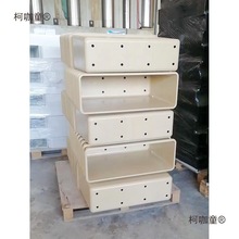 玻璃钢模压户外花箱市政道路机压花盆树脂纤维花槽高架桥园麦太保